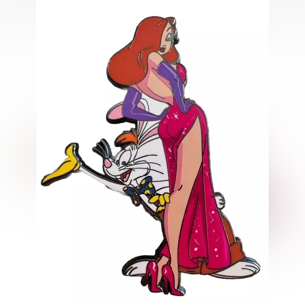 Disney Fantasy Pin Jessica Rabbit Who Framed Roger Rabbit Sexy Red Dress 3 Inch